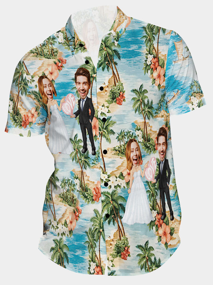 Custom Wedding Hawaiian Shirts