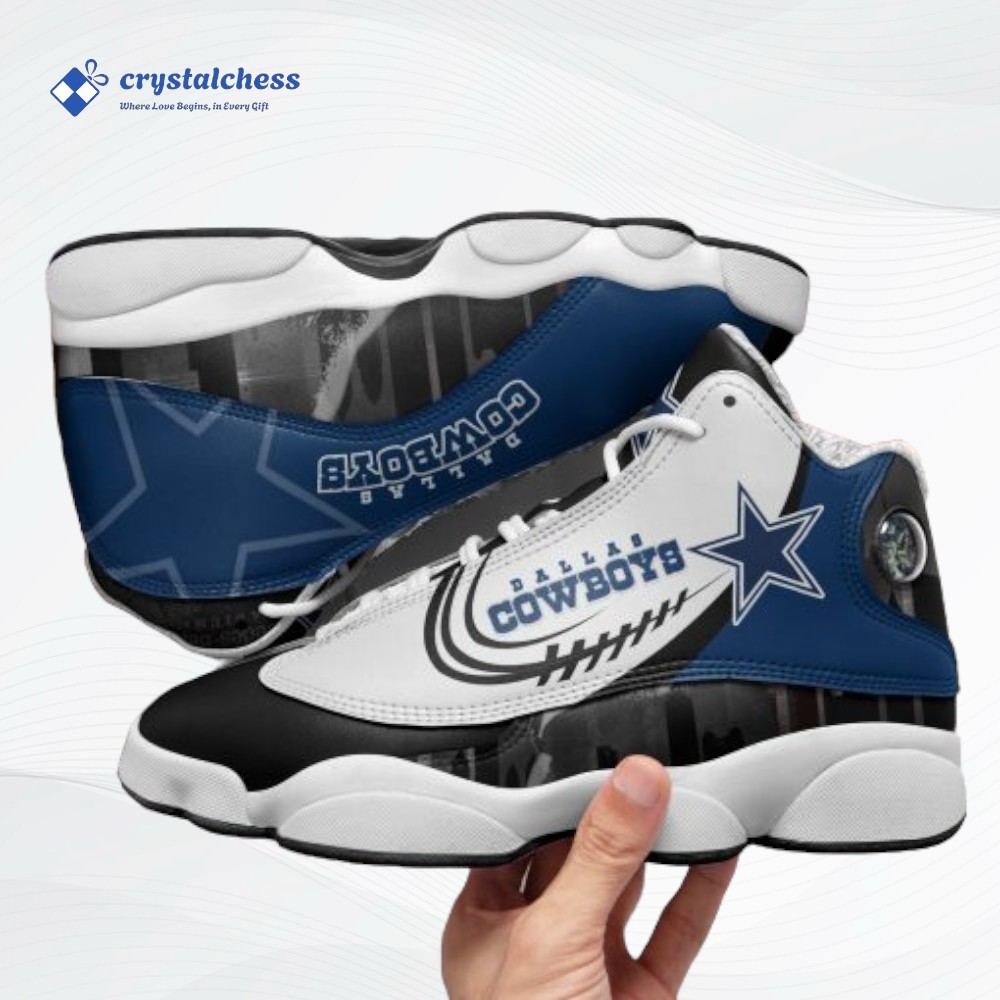 Customized Dallas Cowboys JD 13 Sneakers 460, Official Cowboys Apparel