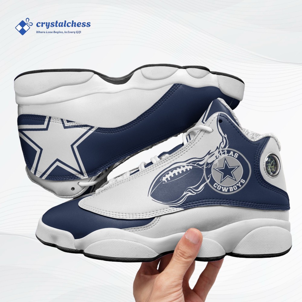 Customized Dallas Cowboys JD 13 Sneakers, Official Cowboys Shoes