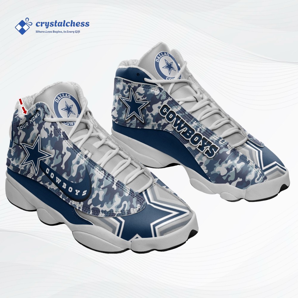 Custom Dallas Cowboys Air Jordan 13 Sneakers, Official Cowboys Gear